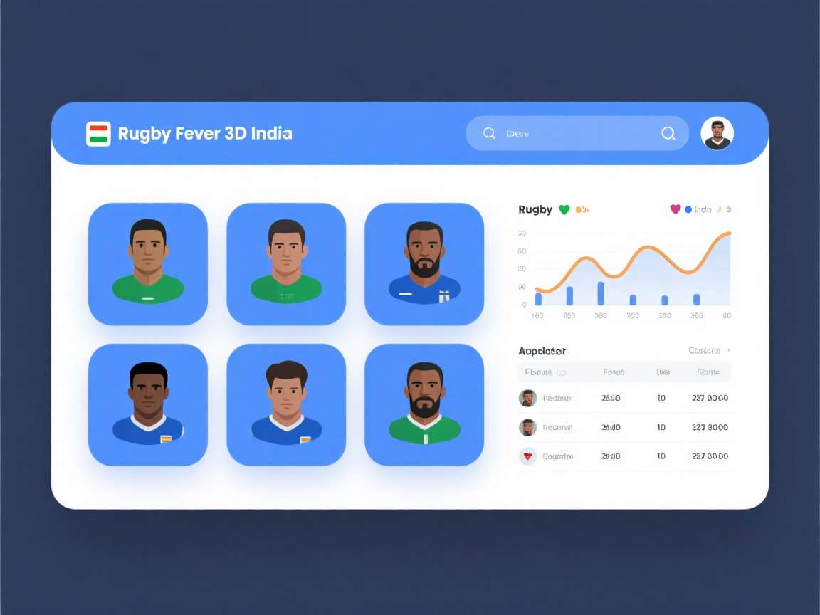 Rugby Fever 3D India - Download Growth in India Rugby Fever 3D India download growth chart in India
